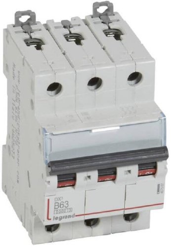 Выключатель автоматический Legrand DX3-E 6000 3п 63А B 10кА картинка